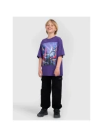 Chlapčenské tričko oversize s potlačou 4F 4FJRAW25TTSHM3061-51S Chlapčenské tričko oversize s potlačou 4F 4FJRAW25TTSHM3061-51S