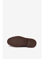 Kožené zateplené topánky na zips pre mužov Big Star OO174148 Black Kožené zateplené topánky na zips pre mužov Big Star OO174148 Black
