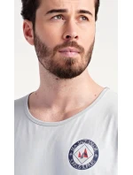 Pánska nočná košeľa s krátkym rukávom Sea