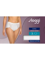 Dámske nohavičky Chic Midi - WHITE - biele 0003 - SLOGGI