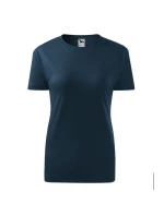 Dámske tričko Malfini Classic New W MLI-13302 tmavo modré - Malfini