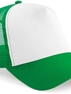 Beechfield B 640 5-panelová čiapka typu Trucker 53.0640 čistá zelená/biela