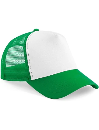 Beechfield B 640 5-panelová čiapka typu Trucker 53.0640 čistá zelená/biela