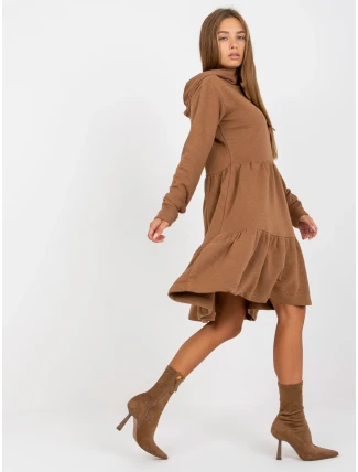 Šaty D10027C30287A6 hnedé