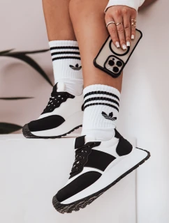 Dámske tenisky s plochou podrážkou NEWSTREET black FashionStreet ZY0587