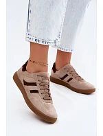 Dámske kožené semišové tenisky Zazoo N1176S2 Dark Beige Dámske kožené semišové tenisky Zazoo N1176S2 Dark Beige