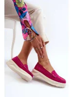 Dámske mokasíny 24PB18-6889 fuchsiová - Krok vo veľkom štýle