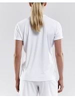 Craft Teamwear Squad Go Jersey Solid W Dámske športové tričko s výstrihom do V 82.5566 biele Craft Teamwear Squad Go Jersey Solid W Dámske športové tričko s výstrihom do V 82.5566 biele