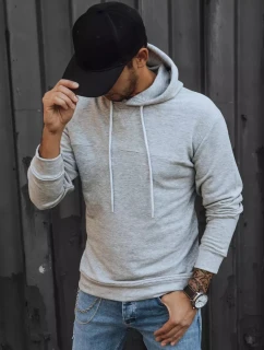 Pánska sivá mikina FashionStreet BX5471