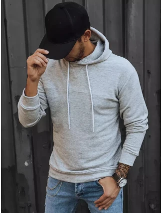 Pánska sivá mikina FashionStreet BX5471