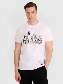 Pánske volejbalové tričko s potlačou 4F 4FRAW25TTSHM3319-10S