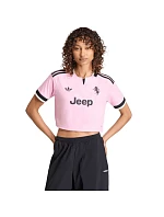 Dámske tričko adidas Juventus 26/27 Away Cropped Jersey, ružovo-čierne, KB8842 Dámske tričko adidas Juventus 26/27 Away Cropped Jersey, ružovo-čierne, KB8842