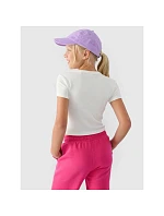 Hladké dievčenské tričko 4F 4FJRSS24TTSHF2053-11S