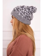 Bublinková čiapočka K219 sivá