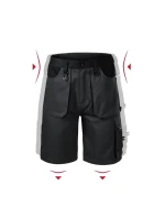 Woody pracovné šortky pánske ebony gray