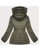 Vypasovaná dámska bunda v khaki farbe (GT-212) Vypasovaná dámska bunda v khaki farbe (GT-212)