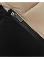 Dámska krátka zimná bunda S'west beige (B8308-12)
