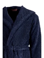 župan Athena s kapucňou tmavomodrý