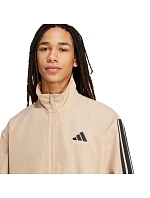 Pánske tepláky adidas Sportswear Basic 3-Stripes Woven Tracksuit Beige JX3149