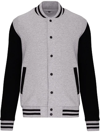 Kariban K 497 Unisexová mikina „Teddy“ 20.K497 oxford grey/black Kariban K 497 Unisexová mikina „Teddy“ 20.K497 oxford grey/black