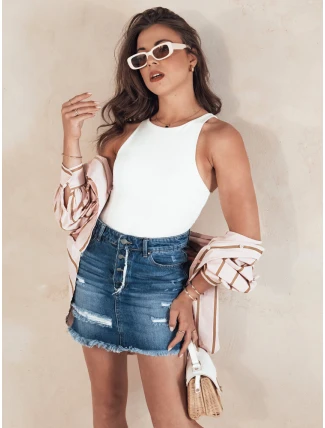 Modrá džínsová sukňa URBAN CHARM FashionStreet CY0456