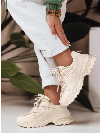 Dámske tenisky s hrubšou podrážkou LUXTRAIL beige FashionStreet ZY0615 Dámske tenisky s hrubšou podrážkou LUXTRAIL beige FashionStreet ZY0615