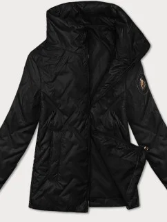 Čierna dámska tenká bunda so stojačikom S'West (B8363-1)