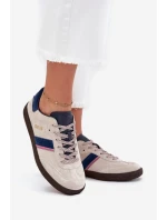 Zamszowe Niskie Sneakersy Damskie Big Star SS274679 HI-POLY SYSTEM Szare