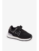 Sportovní tenisky dětské na suchý zip černé Galisse