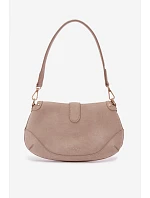Eko semišová kabelka s přezkami světle béžová Clarielle