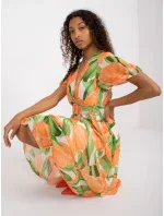 Šaty DHJ SK 15967.54P oranžová