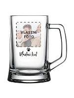 Personalizovaný pohár na pivo s fotografiou domáceho maznáčika a textom