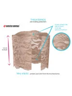 Čipkované pásy na stehná - Sesto Senso