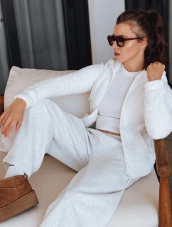 Dámska mikina s kapucňou biela FashionStreet BY1555