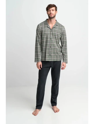 Vamp - Pohodlné dvojdielne pánske pyžamo 15956 - Vamp Vamp - Pohodlné dvojdielne pánske pyžamo 15956 - Vamp