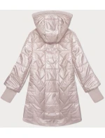 Prešívaná bunda s ozdobným rebrovaním S'West pearl pink (B8345-51) Prešívaná bunda s ozdobným rebrovaním S'West pearl pink (B8345-51)