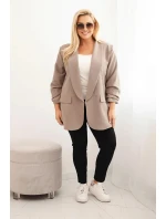 Dámske sako nadmernej veľkosti Elegant Fango