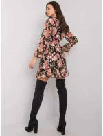 Šaty DHJ SK 12220 2.14P čierna a ružová