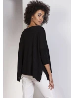 Dámsky sveter Swe114 čierny - Lanti
