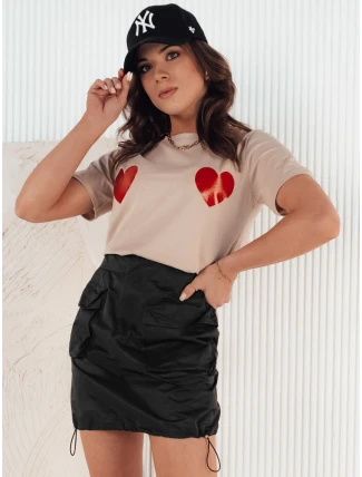 Dámska mini sukňa QUILLA čierna FashionStreet CY0437 Dámska mini sukňa QUILLA čierna FashionStreet CY0437