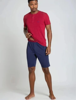 Pyžamo Dune 38879-33X Červená a tmavo modrá - Henderson