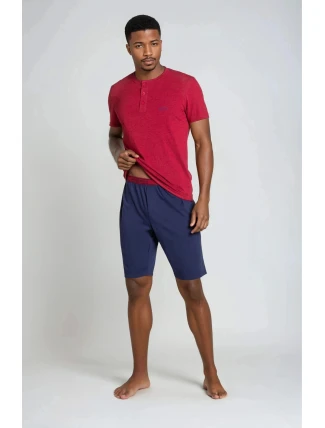 Pyžamo Dune 38879-33X Červená a tmavo modrá - Henderson