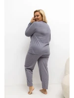 Pohodlné pyžamo pre plnoštíhly model 221198 Forever Pink Pohodlné pyžamo pre plnoštíhly model 221198 Forever Pink