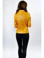 Žltá bunda ramoneska so stojačikom (R12)