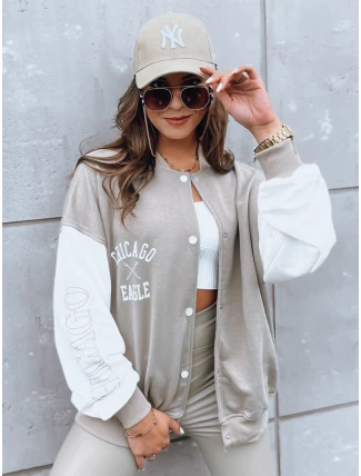 Dámska bunda OLDSCHOOL CHICAGO dark beige bomber FashionStreet BY1209