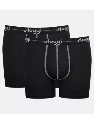 Pánske boxerky Start Short C2P box - BLACK - black 0004 - SLOGGI