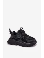 Buty Sportowe Sneakersy Dziecięce Czarne Tilvianea