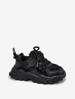 Buty Sportowe Sneakersy Dziecięce Czarne Tilvianea