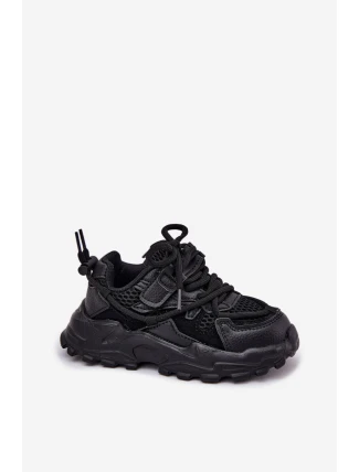 Buty Sportowe Sneakersy Dziecięce Czarne Tilvianea