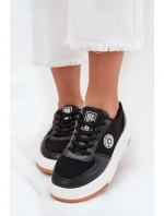Sneakersy Damskie Na Platformie Big Star RR274573 HI-POLY SYSTEM Czarne